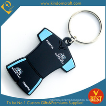 Wholesale Fashion Sport Shirt PVC Key Chain for Promotion with High Quality From China